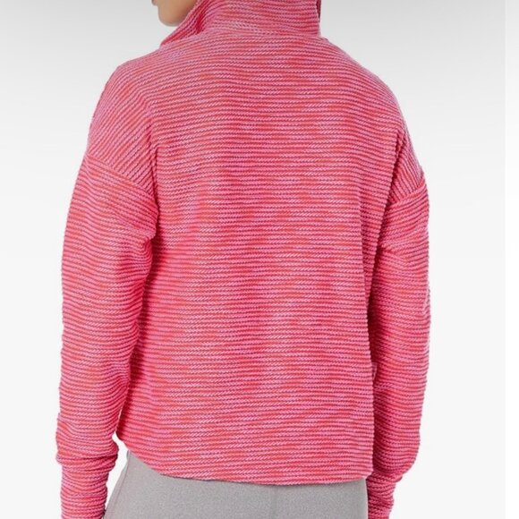 Sweaty Betty Rest Up Half Zip Pullover Sweatshirt Tulip Red Womens Size 6 - Picture 9 of 11